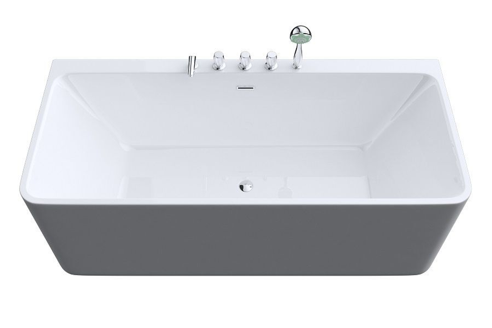 Акриловая ванна ARTMAX AM-601-1795-795 пристенная со сливом-переливом ,сифон в комплекте