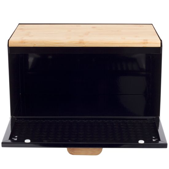 Хлебница Kamille KM 1119 нержавеющая сталь, бамбук