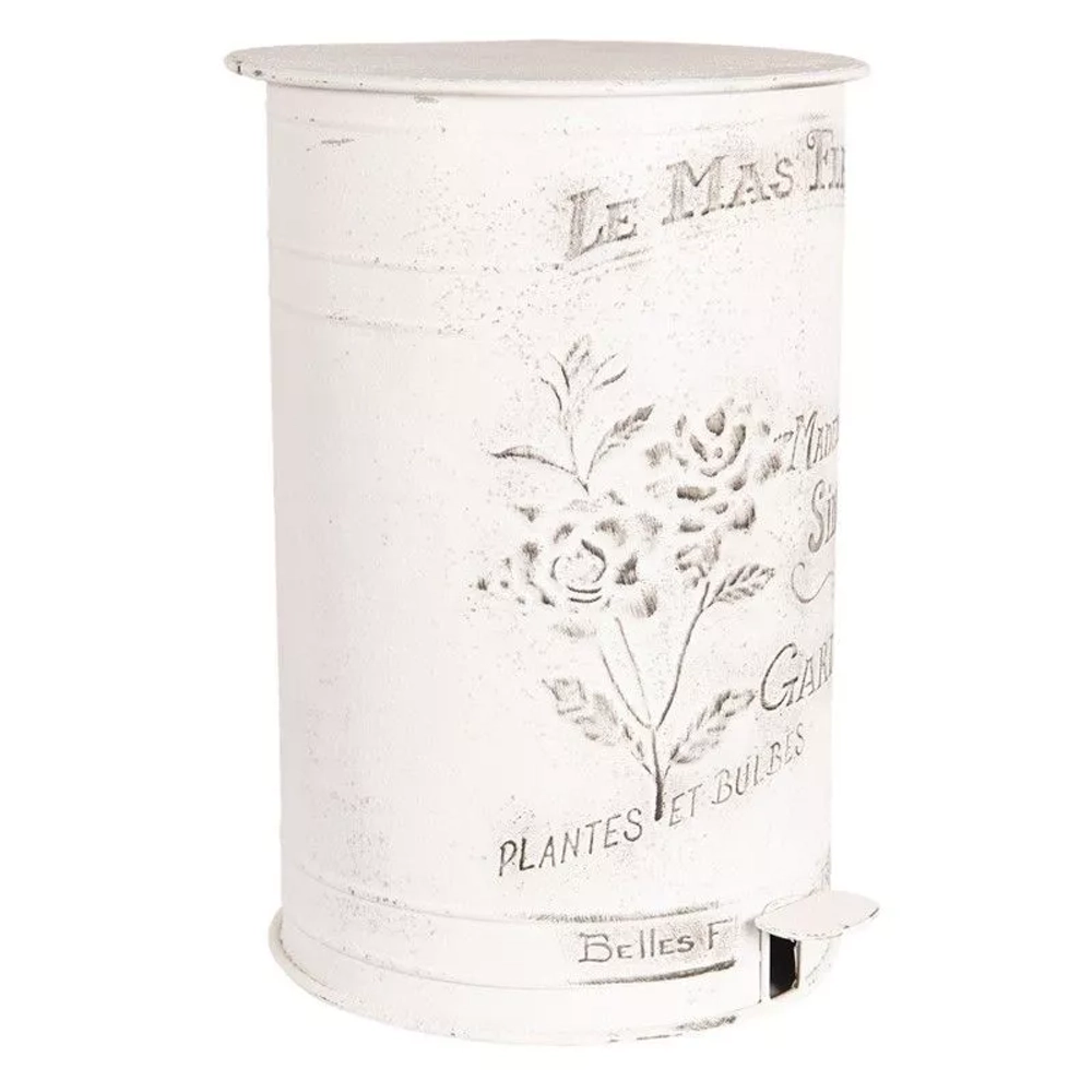 Бак "Флёр" белый 29х35х45см / 12000 мл Металл