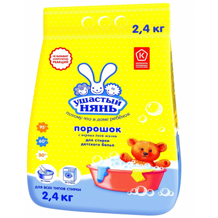 Стиральный порошок Ушастый нянь 2.4 кг