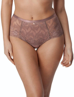 Трусики-слипы Rebecca с завышенной линией талии (Размер: L) (Цвет: кофейный)