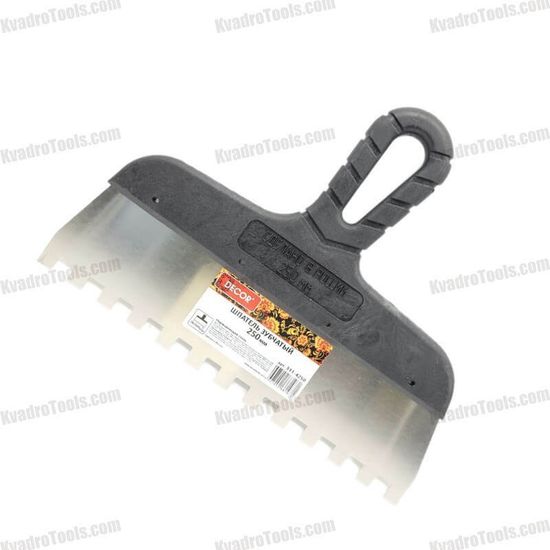 Гребенка с пластиковой ручкой 250 мм, зуб 10x10мм