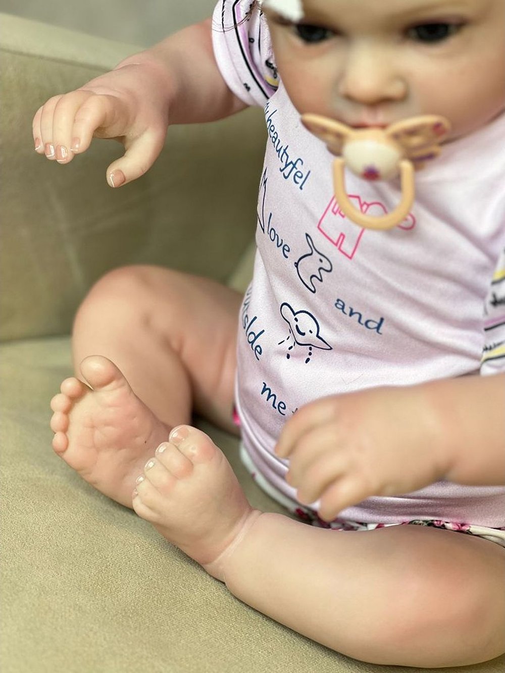 Кукла Реборн мягконабивная 60см в пакете (FA-175)