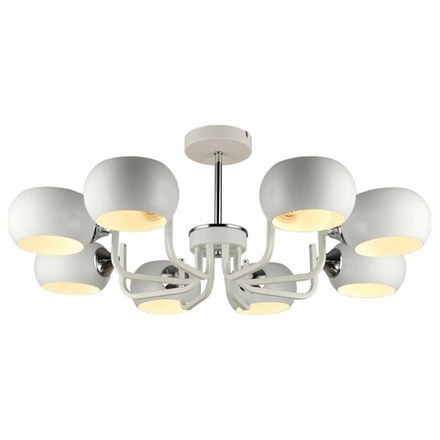 Люстра на штанге Imex MD.4914 MD.4914-8-S WH+CH
