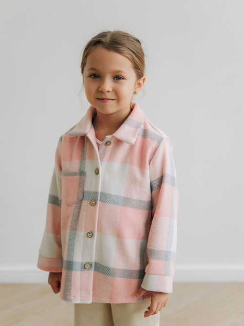 Теплая рубашка, Пудровый