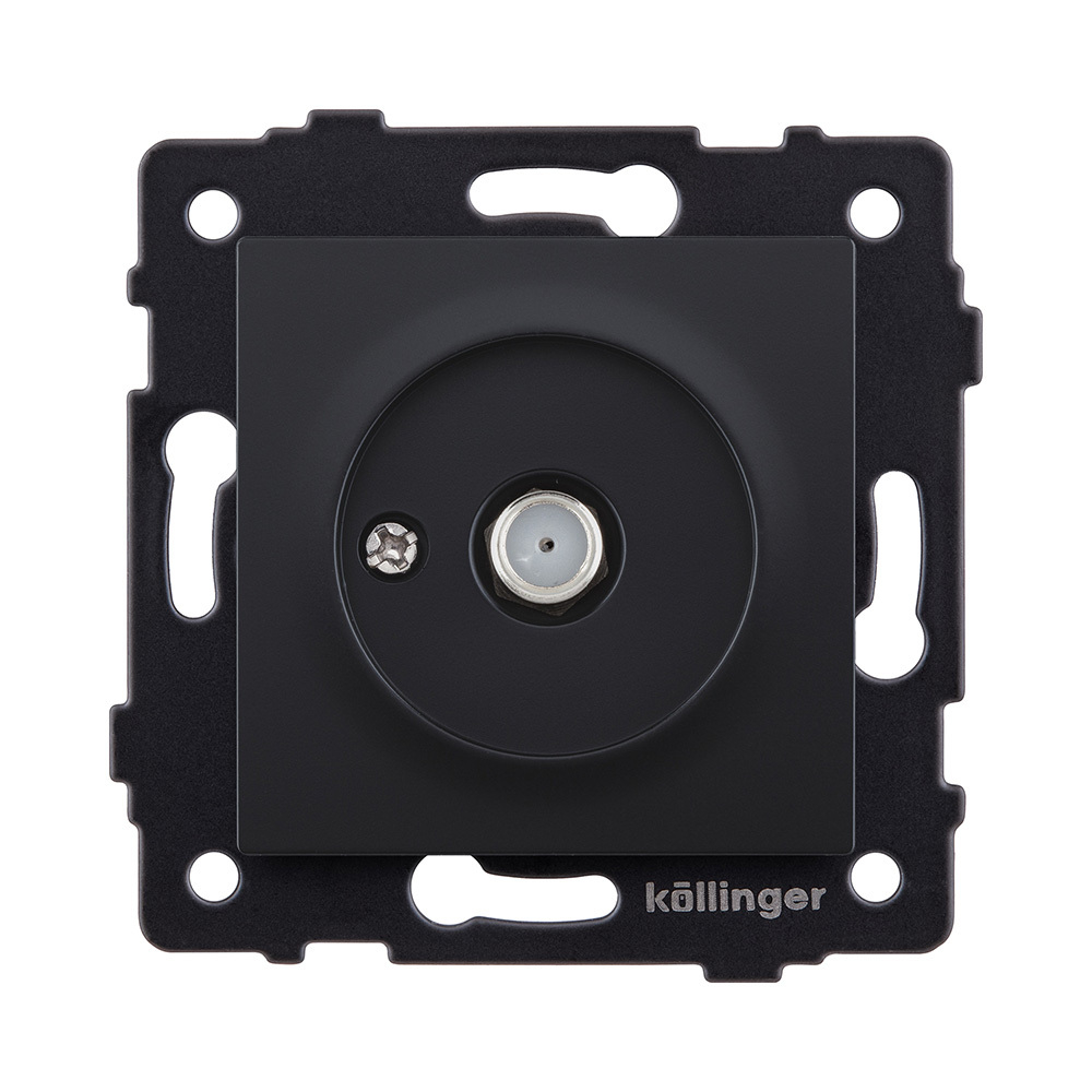 Розетка спутниковая SAT, черный матовый Kollinger REA-020BM для Aspekt, Eleganz, Reflex