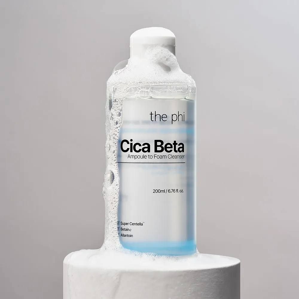 THE PHI Пенка для умывания с центеллой Cica Beta Ampoule To Foam Cleanser (200 мл)