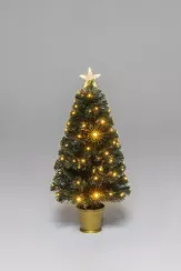 Настольная оптоволоконная елка Праздничная 90 см., пвх, контроллер (Т2206В-90)