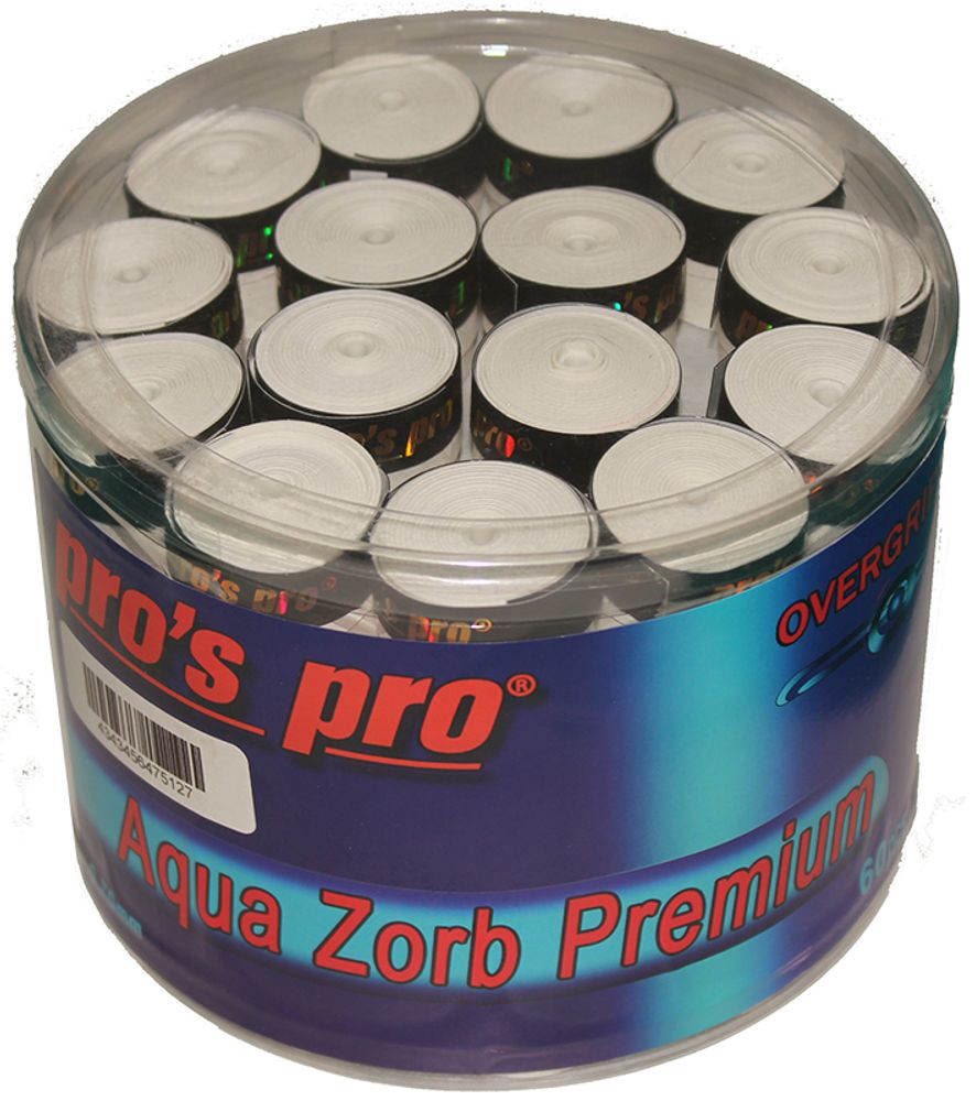 Теннисные намотки Pro&#39;s Pro Aqua Zorb Premium 60P - white