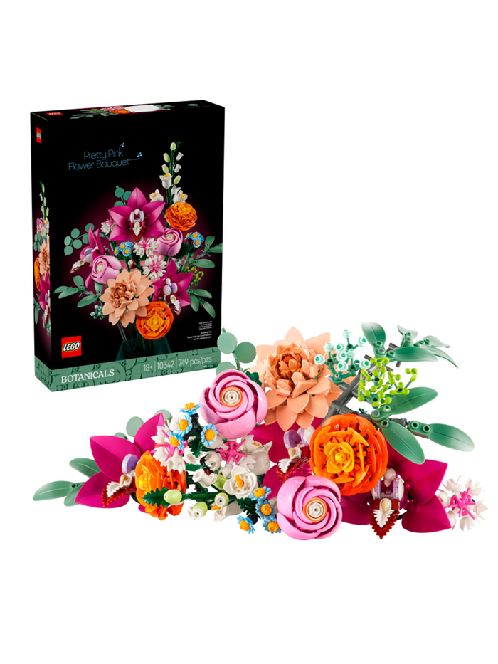 Конструктор Лего Ботаник Красивый розовый букет | LEGO Botanical Pink Bouquet 10342 — 749 деталей (18+)