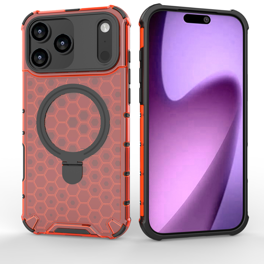Прозрачный чехол Honeycomb Stand Case для iPhone 17 Pro Max