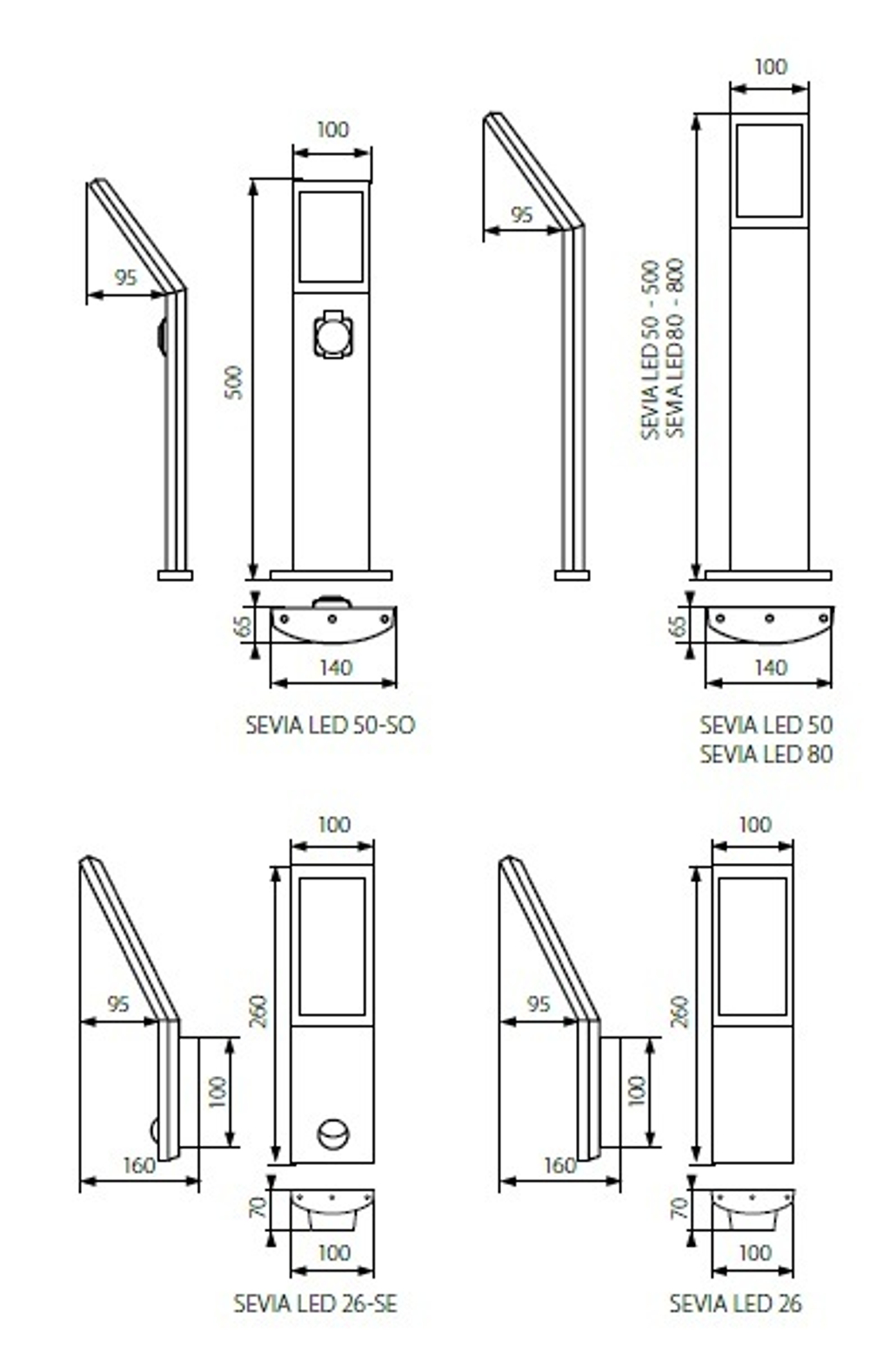 Фасадный светодиодный светильник с датчиком движения KANLUX SEVIA LED 26-SE 9W 4000K