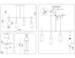 Ambrella Подвесной светильник Modern LH55274