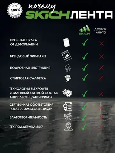 Skich Бордюрная лента 38 мм 3.26 м, 1 шт