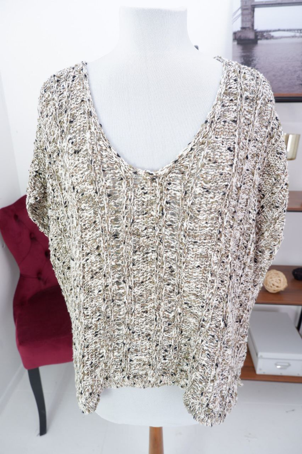 Джемпер Steilmann вязаный с коротким рукавом 58 размер