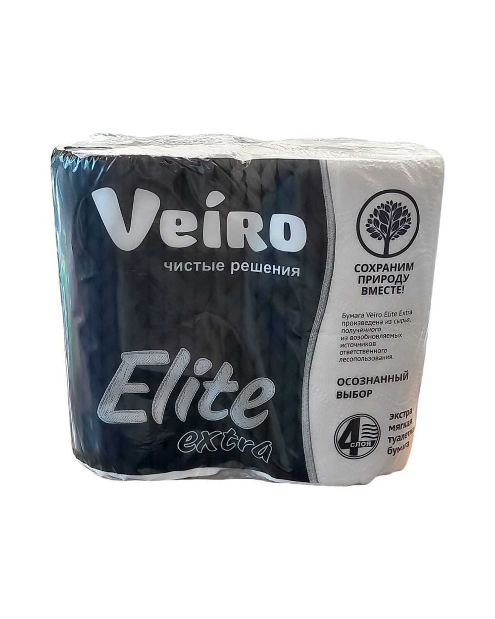 Туалетная бумага "Veiro Elite" 4-сл 4 рул