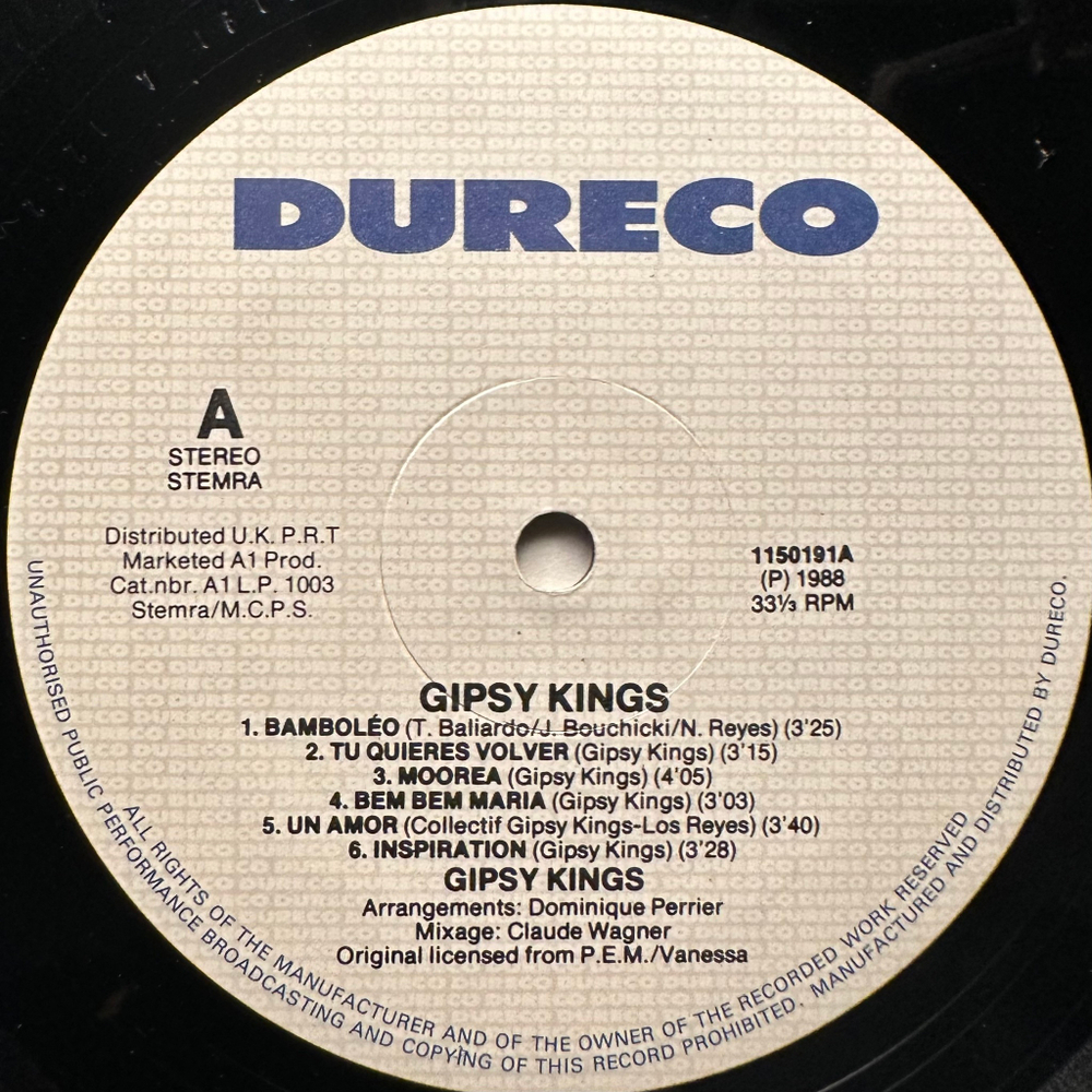 Gipsy Kings - Gipsy Kings (Европа 1988г.)