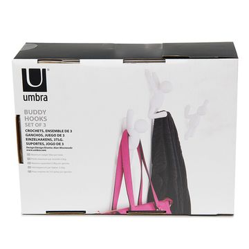 Набор крючков buddy, белый, 3 шт.