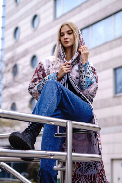 Двустороннее пальто-парка