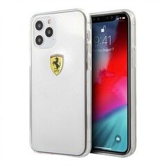 Силиконовый чехол Ferrari для iPhone 12, 12 Pro (Прозрачный)