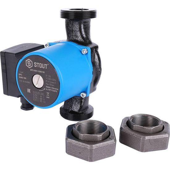 Циркуляционный насос Stout 32/60-180 с гайками (SPC-0010-3260180)