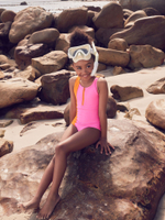 Купальник слитный на молнии для девочки Next E76-812, Розовый, Оранжевый