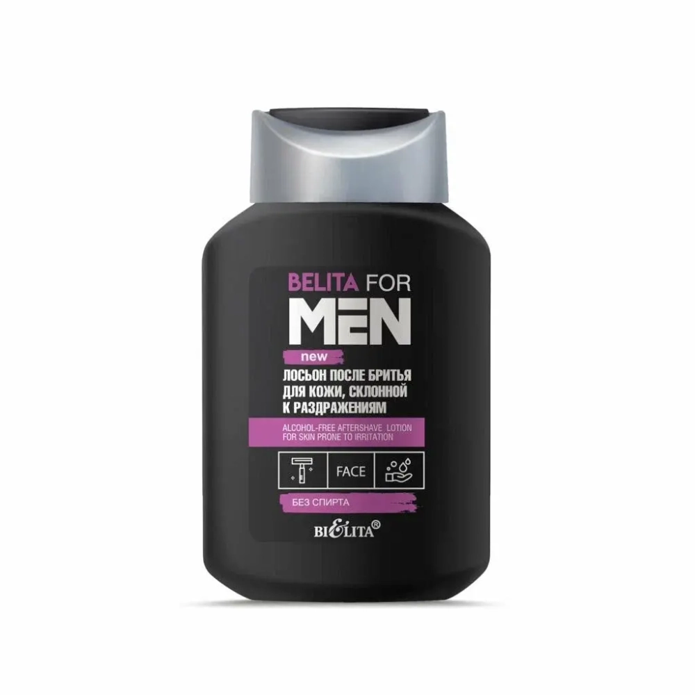 BELITA FOR MEN Лосьон после бритья для кожи, склонной к раздражениям 250мл