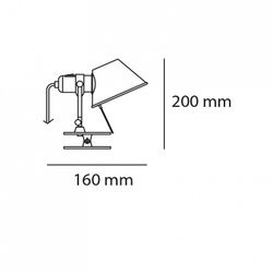 Настольная лампа офисная Artemide  A010870
