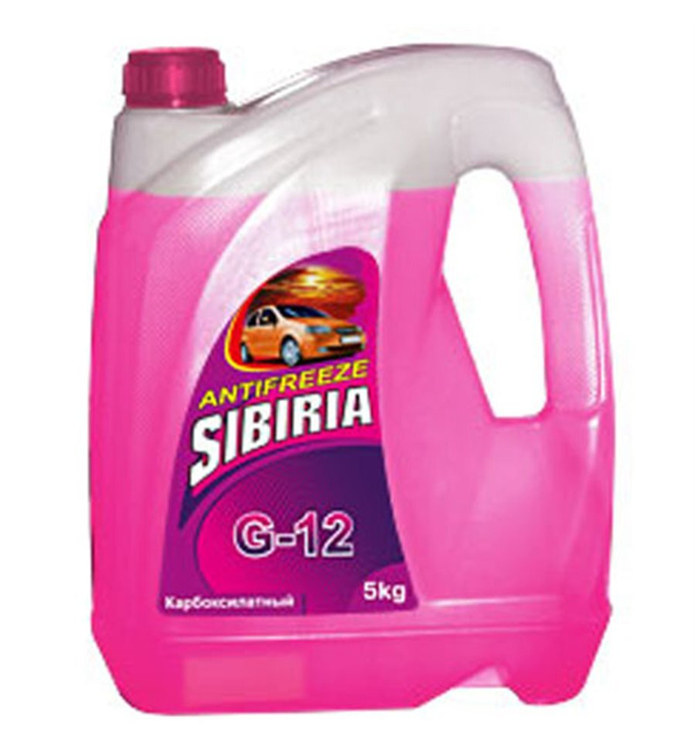 Охлаждающая жидкость красного цвета SIBIRIA  G-12+ - 40*С   10 кг