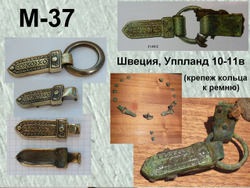 Накладка на пояс. Швеция, Упланд 10 в.