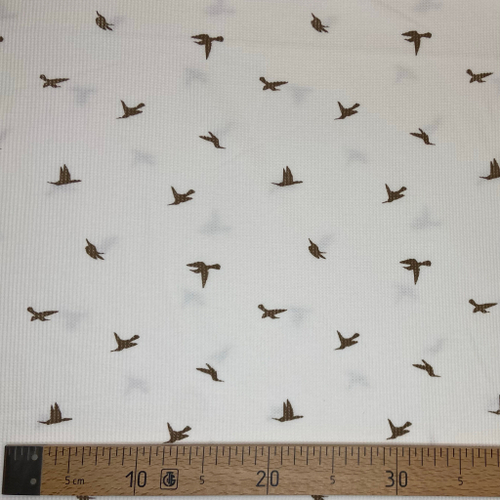 Трикотажная вафля Крем птицы