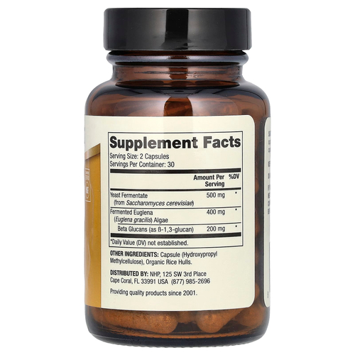 Dr. Mercola, ферментированные бета-глюканы, 60 капсул