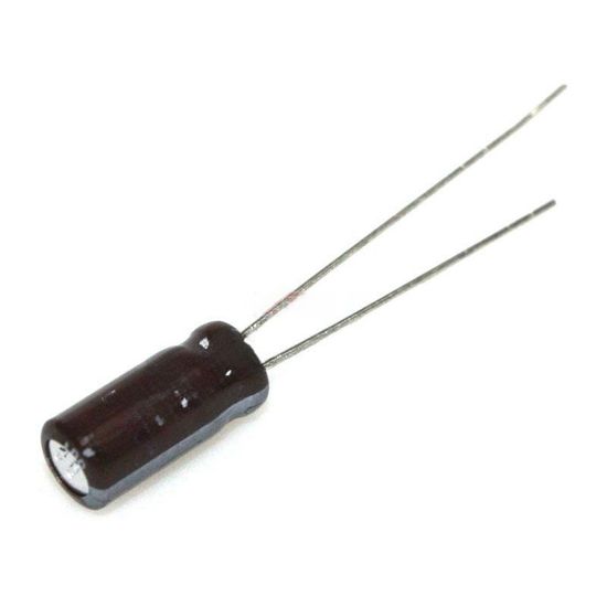 Конденсатор электролитический 100мкФ 16в 105°С CT / 5x11 / Yageo