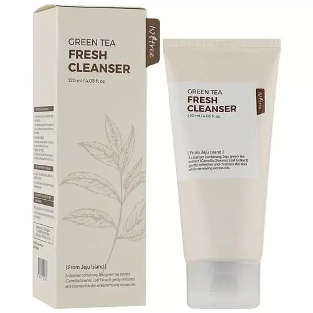 IsNtree Green Tea Fresh Cleanser освежающая гель-пенка для умывания с экстрактом зеленого чая