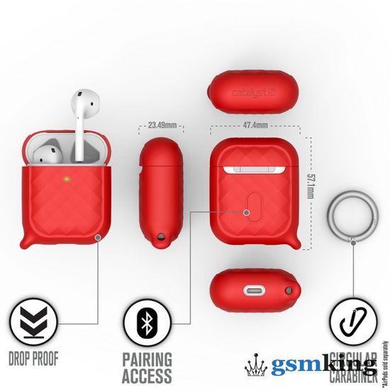 Catalyst Ring Clip Case for AirPods 1 | 2 Flame Red (Красный)