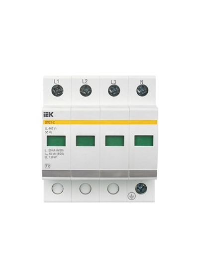 Ограничитель перенапряжения ОПС1-C 4P KARAT IEK MOP20-4-C
