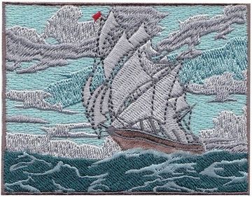 Нашивка - Парусник (9.0 х 7.0)