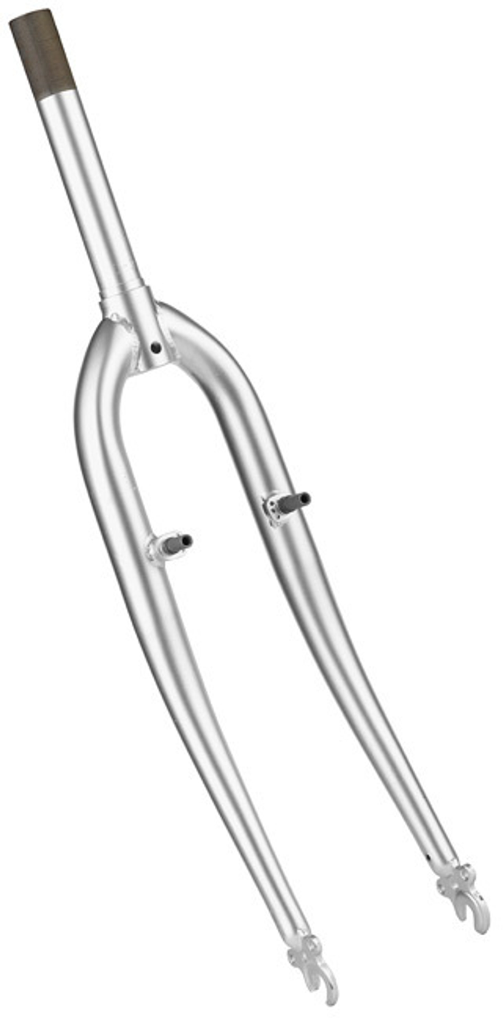 Вилка 26" 1"х164 мм жесткая/резьбовая/V-brake/серебристая (Nav 250) 110042