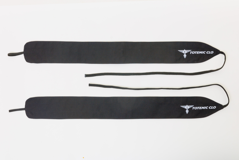 Кистевые бинты Totemic Clo неэластичные шнурковые, 8*56см, черные