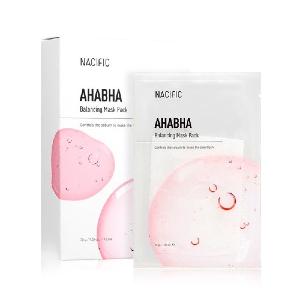 Nacific АНА BHA Balancing Mask Pack тканевая маска с кислотами