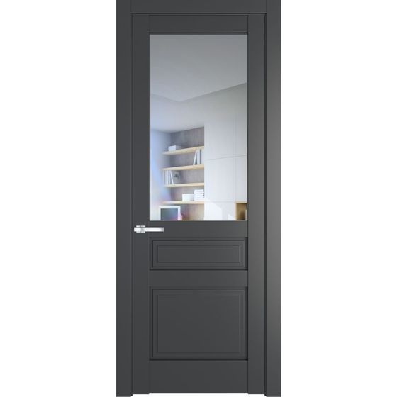 Межкомнатная дверь эмаль Profil Doors 3.5.3PD графит остеклённая