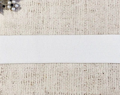 Резинка тканая, ш. 4 см, 26,53 гр/м, пр-во Россия, белый