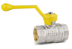 Шаровой кран латунный для газа, ручка-рычаг (Ду15-50) ВР LD Pride