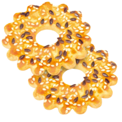 Печенье Кольцо с семенами льна и кунжута Киров А вес (849)