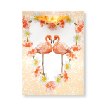 Пакет подарочный бумажный Alingar, 26*32*10 см, "Фламинго"