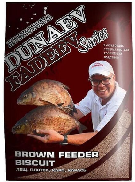 Прикормка "DUNAEV-FADEEV" 1кг Feeder Brown Biscuit