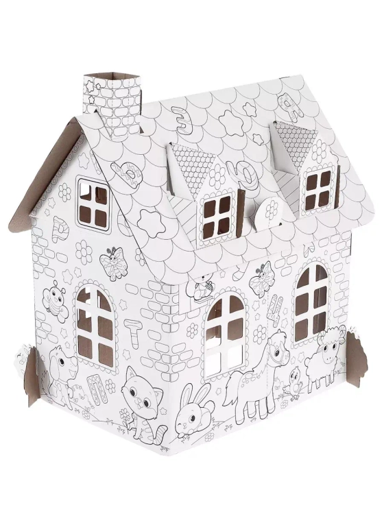 Набор для творчества Домик-раскраска из картона