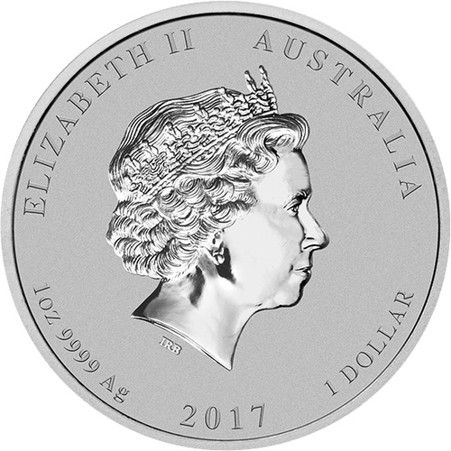 1 доллар. Год Петуха. Австралия. 2017 год (цветная)