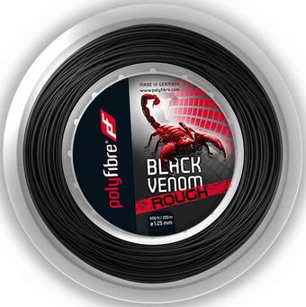 Струны теннисные Polyfibre Black Venom Rough (200 m) - black