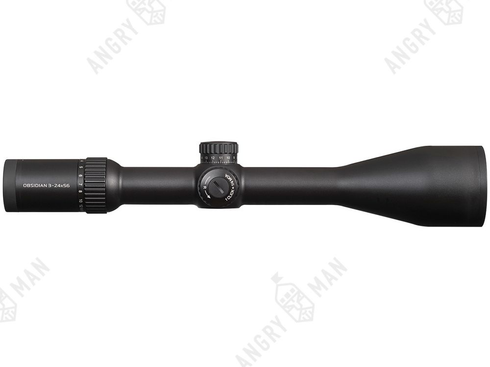 Прицел Obsidian 3-24x56, SF, сетка 31 (Half MD), подсветка красная, 30мм, 1/4 МОА, IPX7, 782г, Gaut
